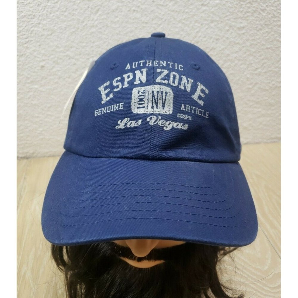 NWT - ESPN Zone Las Vegas Hat NEW Baseball Cap Blue Strapback